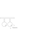 Magnetic Ball Lights Magnetyczny reflektor szynowy 42134A/B/W ONE LIGHT