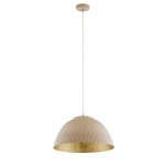 Lampa wisząca LADY ryflowana ciepły beż złoty 42317 Sigma - zdjęcie produktu