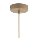 Lampa wisząca LADY ryflowana ciepły beż złoty 42317 Sigma