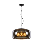 OLIVIA Lampa wisząca Ø 50 cm 3xE27 przydymiony szary 45401/50/65 Lucide - zdjęcie produktu