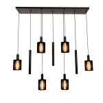 LAMBRES Lampa wisząca 6xE27 3xGU10 czarny 45410/09/30 Lucide - zdjęcie produktu