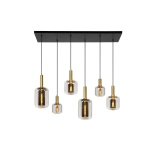 Lampa wisząca JOANET 6xE27 przydymiony szary 45494/06/65 Lucide - zdjęcie produktu