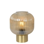 Lampa stołowa MALOTO Ø 20 cm 1xE27 Amber 45586/20/62 Lucide - zdjęcie produktu