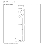 TYCHO lampa podłogowa G9 czarny 45774/04/30 Lucide - zdjęcie dodatkowe 2