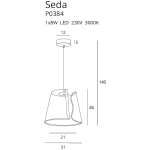 SEDA P0384 LAMPA WISZĄCA MaxLight - zdjęcie dodatkowe 2