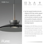 Lampa wisząca Pure Moon Szara 2191-15 Paul Neuhaus - zdjęcie dodatkowe 5