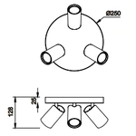 Lampa sufitowa Mantra Sal Negro 7962MA - zdjęcie dodatkowe 1