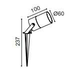 Lampa zewnętrzna Mantra Quebec 8155MA - zdjęcie dodatkowe 1