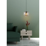 Lampa wisząca MEDINE lampa wisząca Ø 25 cm E27 przydymiony szary 46413/01/65 Lucide - zdjęcie dodatkowe 2