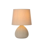 Lampa stołowa RAMZI Ø 18 cm 1xE14 beżowy 47506/81/38 Lucide - zdjęcie produktu