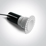 Oprawa podstropowa bezramkowa 10107JTR/W/V Wpust biały LED 7W CCTV IP20