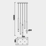 Lampa wisząca Mantra Cala 8083MA - zdjęcie dodatkowe 2