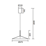 Lampa wisząca Mantra Calice 7890MA - zdjęcie dodatkowe 2