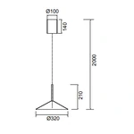 Lampa wisząca Mantra Calice 7894MA - zdjęcie dodatkowe 1