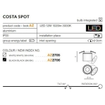 Plafon Costa Spot (black/black) AZ2706 AZZARDO