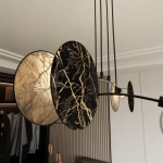 Lampa wisząca MOTIF 4 MARBLE 1327/4 EMIBIG Lighting