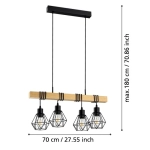 TOWNSHEND 5 Lampa wisząca 44075 EGLO