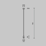 Mocowanie sufitowe Long pojedyncze 700 mm Flarity TRA159C-S1-BS Maytoni - zdjęcie dodatkowe 3