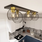 Lampa sufitowa NEST 6 BL GOLD 1370/6 EMIBIG Lighting