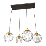 Lampa wisząca NANDO 4 BL GOLD 1368/4 EMIBIG Lighting - zdjęcie produktu