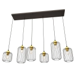 Lampa wisząca VANDER 6 BL GOLD 1364/6 EMIBIG Lighting - zdjęcie produktu