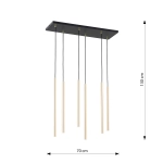 Lampa wisząca SELTER 6 GOLD 1332/6 EMIBIG Lighting