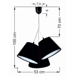 Lampa wisząca Laura 070-077 MacoDesign ------ wysyłka 24H -------