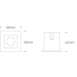 Oprawa podstropowa The Mirror Dark Light Range 50103H/B/W ONE LIGHT