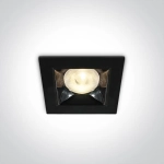 kinkiecik.pl Apollonas 50106B/B/W czarny wpust z odbłyśnikiem ciemny chrom COB LED 3000K 6W; nieściemnialny zasilacz LED
