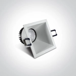 Kinkiecik.pl Koronida 50108A/W/W biały wpust COB LED 3000K 8W; nieściemnialny zasilacz LED w komplecie ONE LIGHT