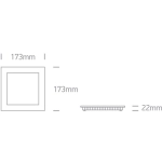 WHITE CCTV 16W IP20 230V 50116FA/W/V ONE LIGHT