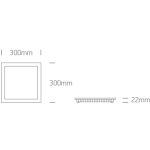 WHITE CCTV 30W IP20 230V 50130FA/W/V ONE LIGHT