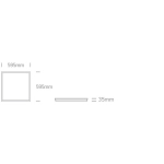 Oprawa podtynkowa WHITE 40W CCTV 60x60cm RECESSED PANEL IP65 230V BACKLIT 50140BW/W/V ONE LIGHT