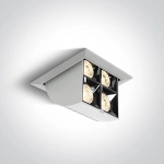 kinkiecik.pl Namata 51406B/W/W biały wpuszczany downlight z odbłyśnikiem ciemny chrom COB LED 3000K 16W; nieściemnialny