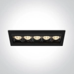 kinkiecik.pl Rodi 51506B/B/W czarny wpuszczany downlight z odbłyśnikiem ciemny chrom COB LED 3000K 20W; nieściemnialny z