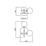 Lampa ścienna Mantra Cellar 7635MA - zdjęcie dodatkowe 1