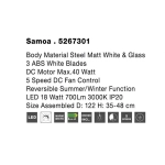 Wentylator SAGUNTO LE42551 Luces Exclusivas - zdjęcie dodatkowe 3