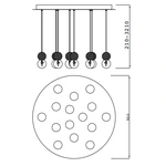 Lampa wisząca Mantra Galaxia 7620MA - zdjęcie dodatkowe 1