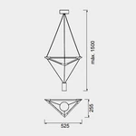 Lampa wisząca Mantra Electra 8533MA - zdjęcie dodatkowe 1