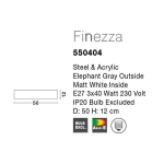 Plafon HERVAS LE42041 Luces Exclusivas - zdjęcie dodatkowe 2