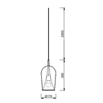 Lampa wisząca Mantra Elsa 8254MA - zdjęcie dodatkowe 1