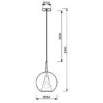 Lampa wisząca Mantra Elsa 8255MA - zdjęcie dodatkowe 1