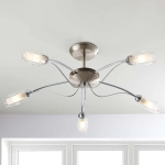 kinkiecik.pl Lampa sufitowa Mercury 5LT Semi Flush 9009-5SC ENDON