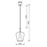 Lampa wisząca Mantra Elsa 8256MA - zdjęcie dodatkowe 1