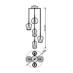 Lampa wisząca Mantra Elsa 8259MA - zdjęcie dodatkowe 1