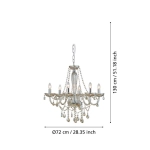 BASILANO 1 Lampa wisząca 39092 EGLO
