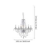 BASILANO 1 Lampa wisząca 39099 EGLO