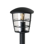 ALORIA Słupek oświetleniowy E27 94 cm czarny zewnętrzna lampa stojąca 93408 EGLO