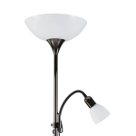 UP 2 Lampa podłogowa E27;E14 czarny nikiel 93917 EGLO