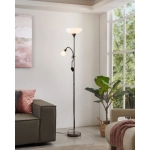 UP 2 Lampa podłogowa E27;E14 czarny nikiel 93917 EGLO